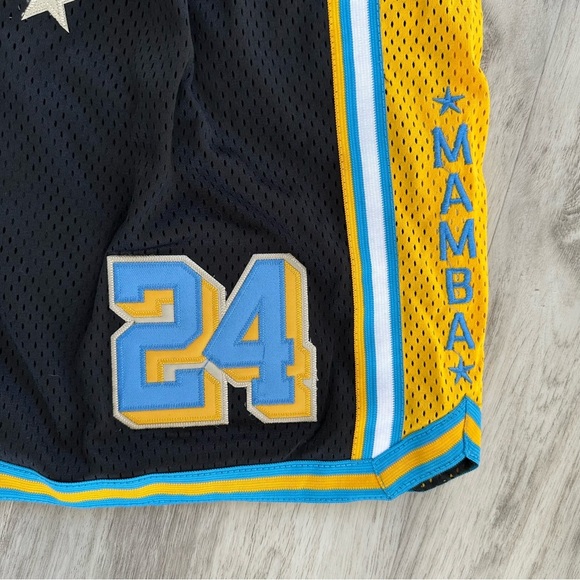 Nipsey Hussle X Kobe Bryant Headgear Classics 2XL Men's Shorts in Black Yellow - Picture 4 of 11